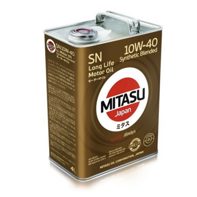 MITASU MOTOR OIL LL SN 10W-40 Synthetic Blended 4L