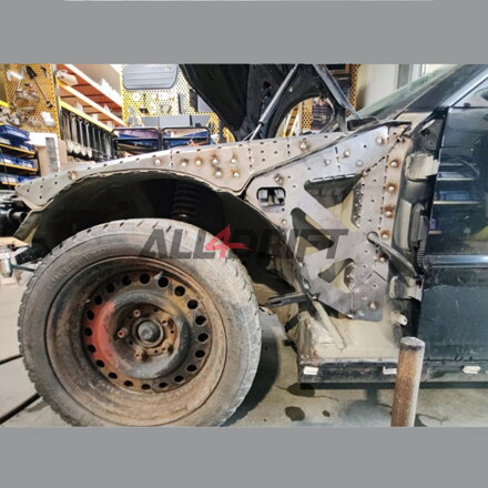 Vyztužení podbehú blatníků BMW E46