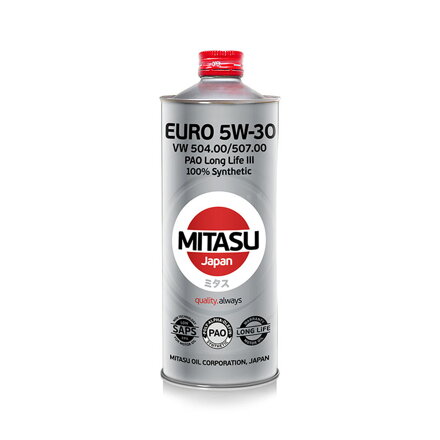 MITASU EURO PAO LL III OIL 5W-30 - EURO DIESEL 1L - 100 % syntetický