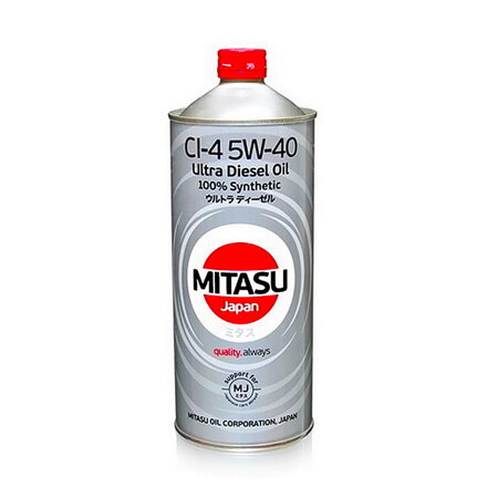 MITASU ULTRA DIESEL CI-4 5W-40 100% syntetika 1L