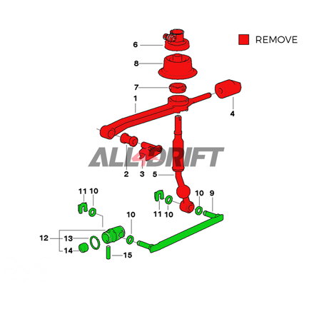 PMC Pro Short shifter self center pro BMW