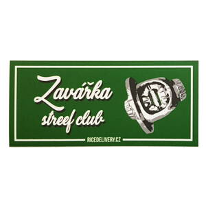 Samolepka Zavářka street club (RICEDELIVERY)