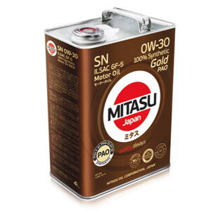 MITASU GOLD PAO SN 0W-30 ILSAC GF-5 plná syntetika 4L