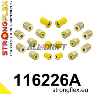 116226A: Rear suspension bush kit SPORT - Mercedes W202 (93-01)