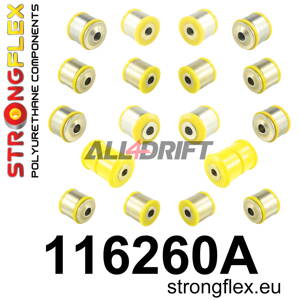 116260A: Rear suspension bush kit SPORT