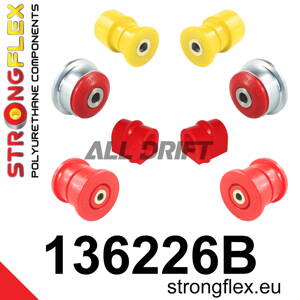 136226B: Front suspension and ream beam bush kit SPORT