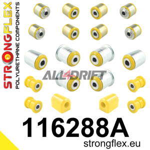 116288A: Rear suspension bush kit SPORT