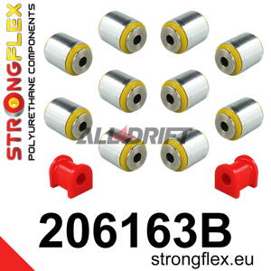 206163B: Rear suspension bush kit