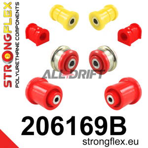 206169B: Front suspension and ream beam bush kit