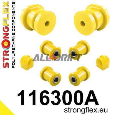 116300A Sada silentbloků zadního zavěšení SPORT - Mercedes W123 (76-86)
