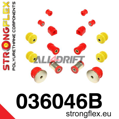 036046B Sada silentbloků zadní nápravy - BMW E36 (92-99) M3