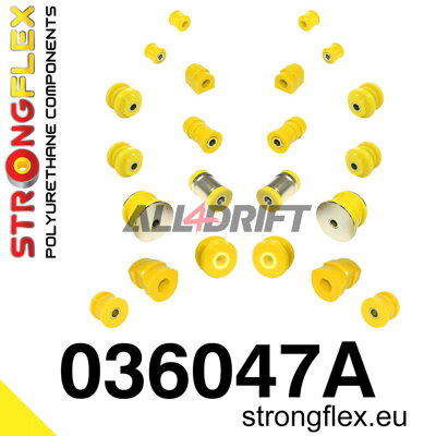 036047A: Front and rear suspension bush kit SPORT - BMW E36 (92-99) M3