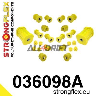 036098A: Full suspension polyurethane bush kit SPORT - BMW I (75-82) E21