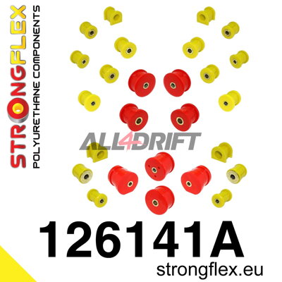 126141A: Full suspension bush kit SPORT - Mitsubishi IV /  V / VI (96-01)