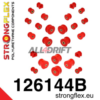 126144B: Full suspension bush kit - Mitsubishi VII / VIII / IX (01-07)
