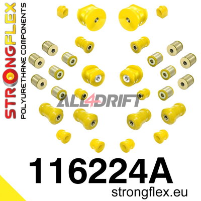 116224A: Full suspension bush kit SPORT