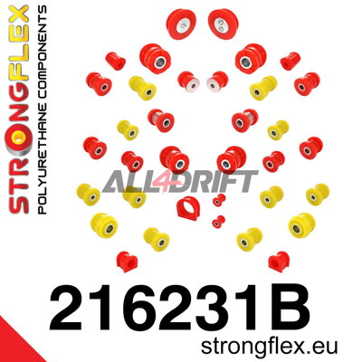 216231B: Full suspension polyurethane bush kit - Toyota I (99-05) XE10