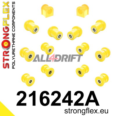 216242A: Rear suspension bush kit SPORT