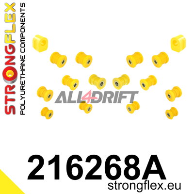 216268A: Rear suspension bush kit SPORT
