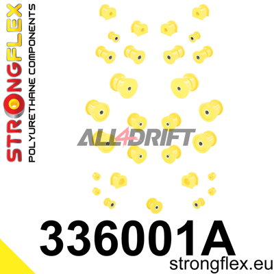336001A: Full suspension polyurethane bush kit SPORT