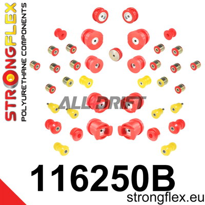 116250B: Full suspension  polyurethane bush kit