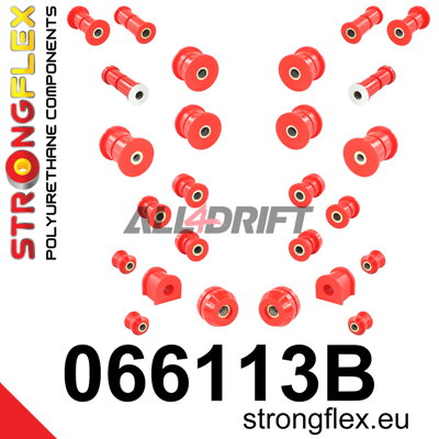 066113B: Full suspension bush kit - Fiat 125P 1300/1500 (67-91)