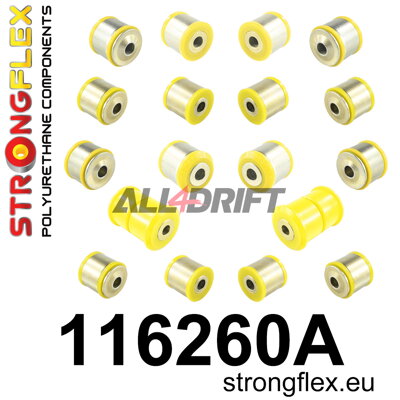 116260A: Rear suspension bush kit SPORT - Mercedes C216 RWD