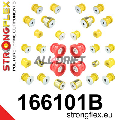 166101B: Full suspension polyurethane bush kit