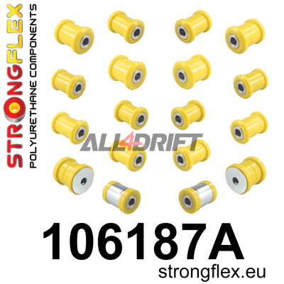 106187A: Rear suspension bush kit SPORT - Fiat II (16-20)