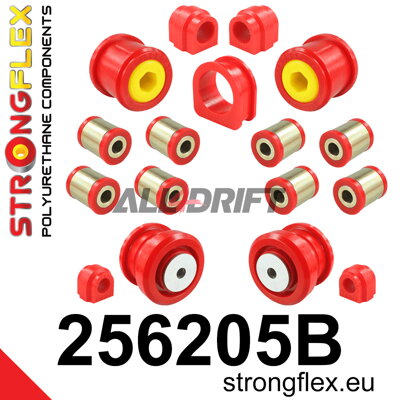256205B: Full suspension bush kit up to 05/2003