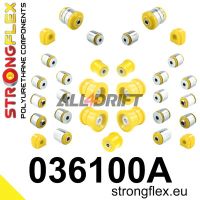 036100A: Full suspension polyurethane bush kit SPORT