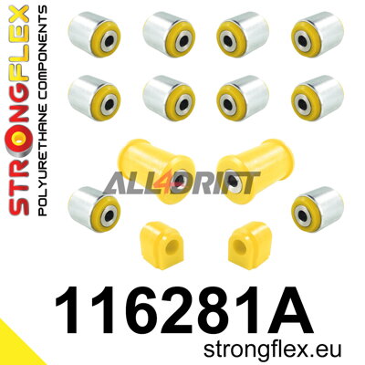 116281A: Rear suspension bush kit SPORT