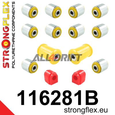116281B: Rear suspension bush kit
