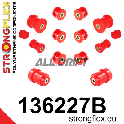 136227B: Full suspension polyurethane bush kit - Opel / Vauxhall G (98-04)