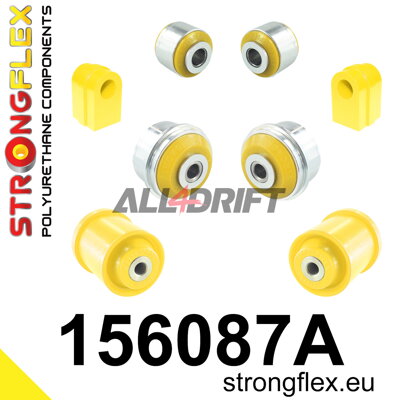 156087A: Front suspension and ream beam bush kit SPORT