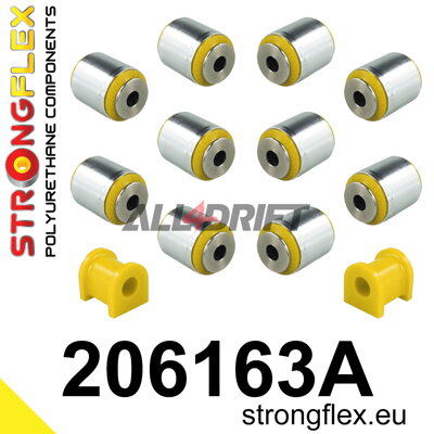 206163A: Rear suspension bush kit SPORT - Suzuki FWD