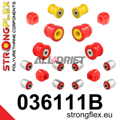 036111B: Full suspension polyurethane bush kit