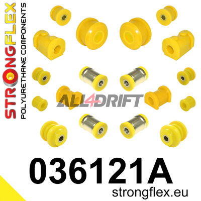 036121A: Full suspension polyurethane bush kit SPORT - BMW Z1 (89-91) E30/Z