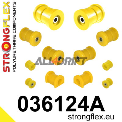 036124A: Rear suspension bush kit SPORT