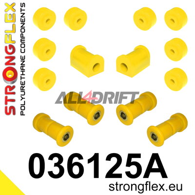 036125A: Rear suspension bush kit SPORT