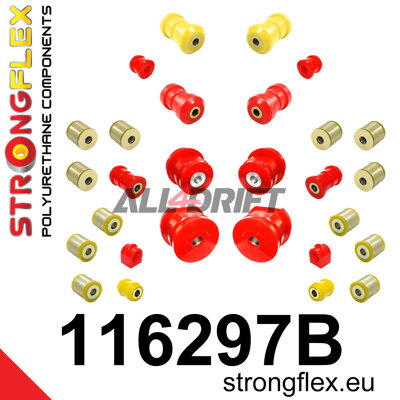 116297B: Full suspension polyurethane bush kit