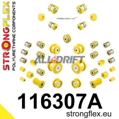116307A: Full suspension polyurethane bush kit SPORT