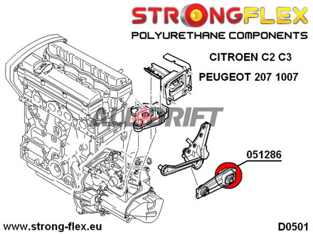 051286B: Engine mount rear lower inserts