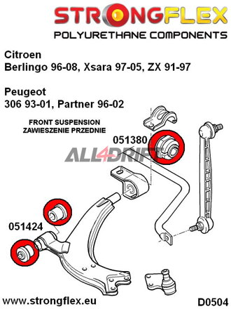 051380B: Front anti roll bar mount