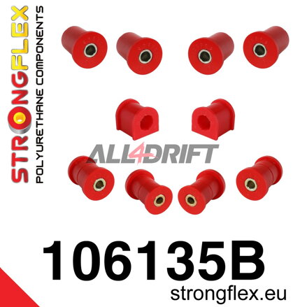 106135B: Front suspension polyurethane bush kit