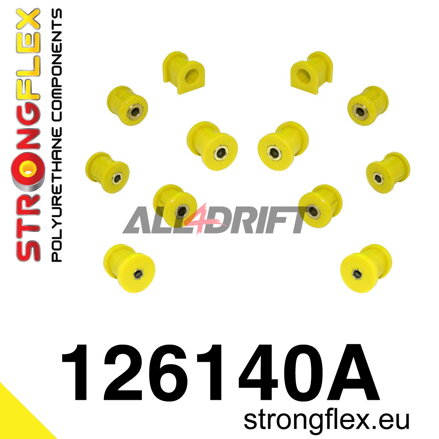 126140A: Rear suspension bush kit SPORT