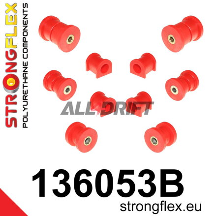136053B: Front and rear suspension bush kit full