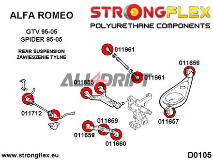 011660A: Rear lower swing arm outer bush SPORT