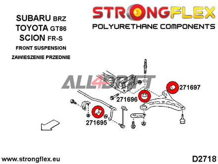 271695B: Front anti roll bar bush