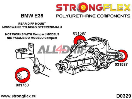 031750B: Rear differential front mount bush